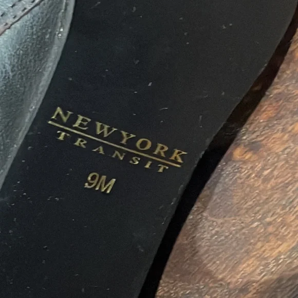 New York Transit Dark Brown Leather Boots Size 9 - Picture 3 of 7